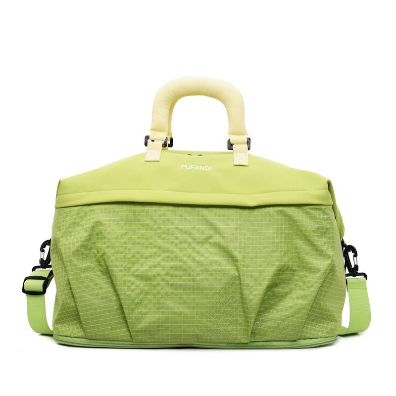 

American basketball sports bag women s expandable folding cover tie rod fitness bag multi-color splicing dual-purpose travel messenger bag