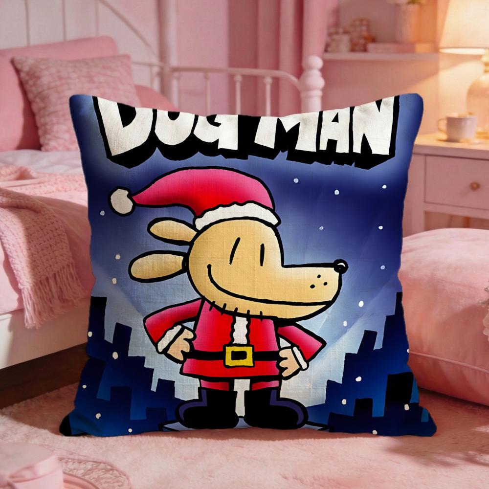 DDogmans Cute Cartoon Cushion Cover Premium Comfort Reversible Pillow Cove Two In One Design For Any Room  Car Interior
