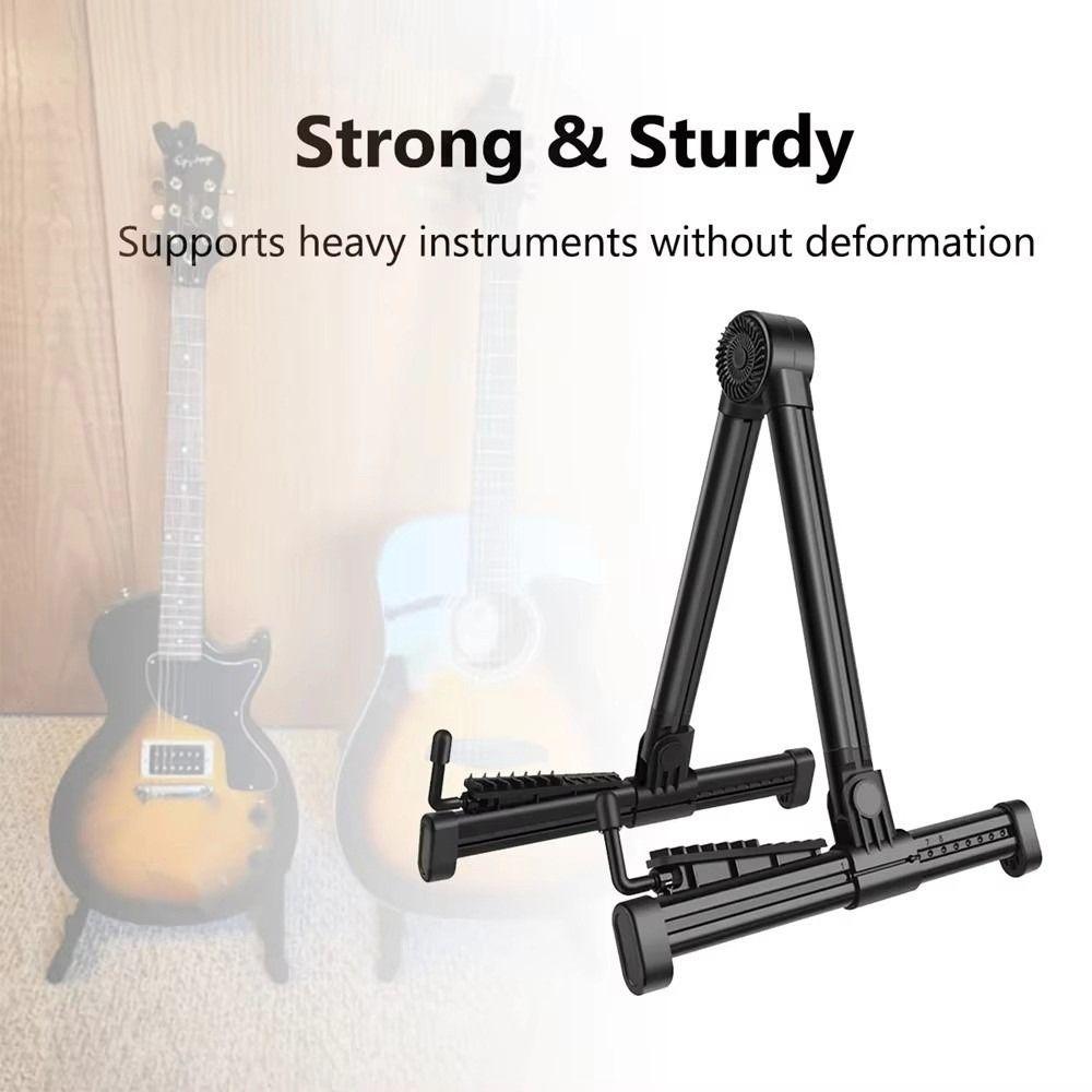 A-Frame Guitar Display Holder Adjustable Instrument Holder Electric Guitar Storage Rack Household