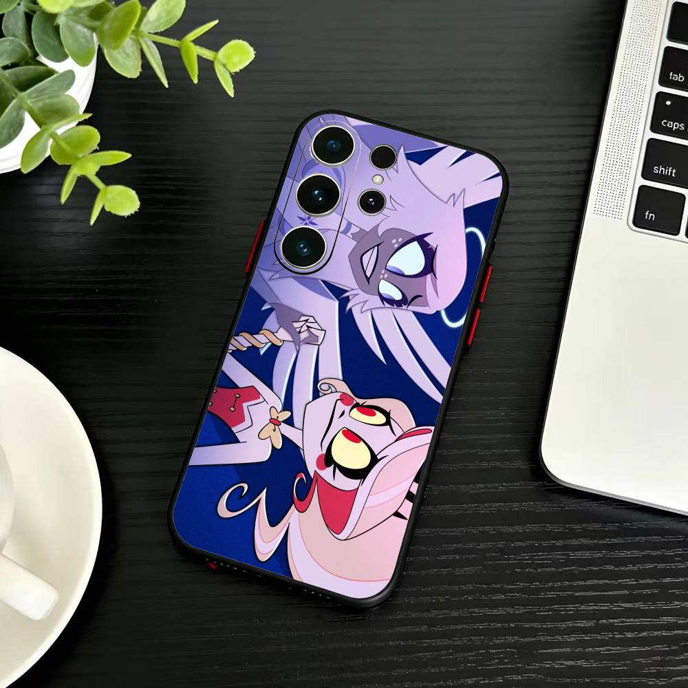 

Чохол для телефону H-Helluva Boss Для Samsung S26,S25,S24,S23,S22,S21,S20,Ultra,Plus,FE Чорний М який Чохол Samsung S21Ultra