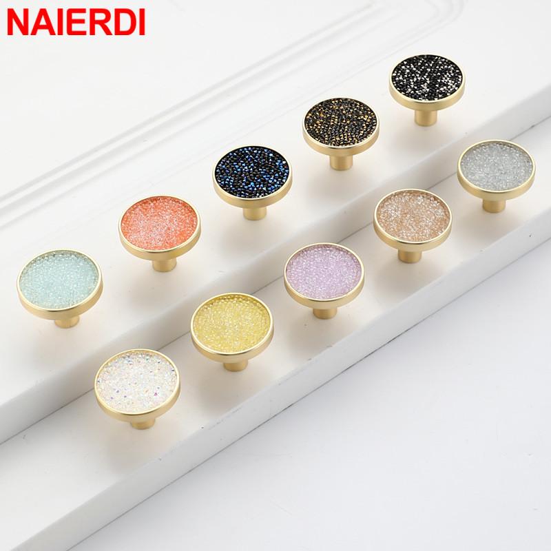NAIERDI Heart Diamonds Cabinet Handles Zinc Alloy Lucky Clover Furniture Handles Drawer Knob Kitchen Wardrobes Dresser Knob
