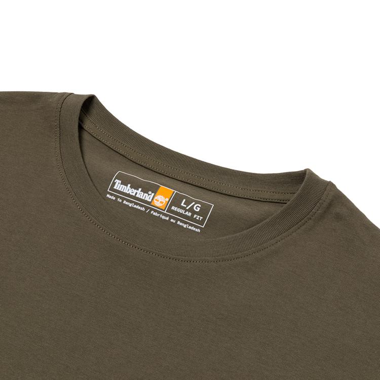 Timberland Long Sleeve Outdoor Casual Breathable T-Shirt Men Tops Army-Green A6B5RA58