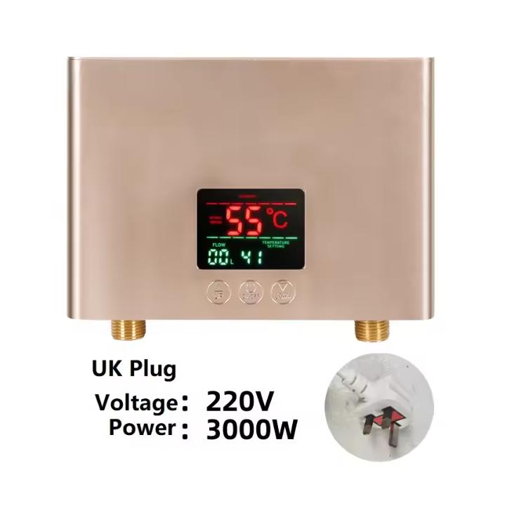 

220V Instant Water Heater 3000W/5500W Wall-Mounted Electric Heaters for Bathroom Hot Water Shower and Home Kitchen Heating