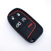 Silicone Car Key Cover Case For Jeep Renegade Compass Grand Cherokee For Chrysler 300C Wrangler Dodge Car Accessaries