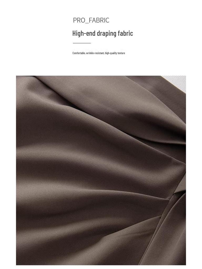 Elegant & Versatile Irregular Slit Midi Skirt for Women - Spring/Summer 2025