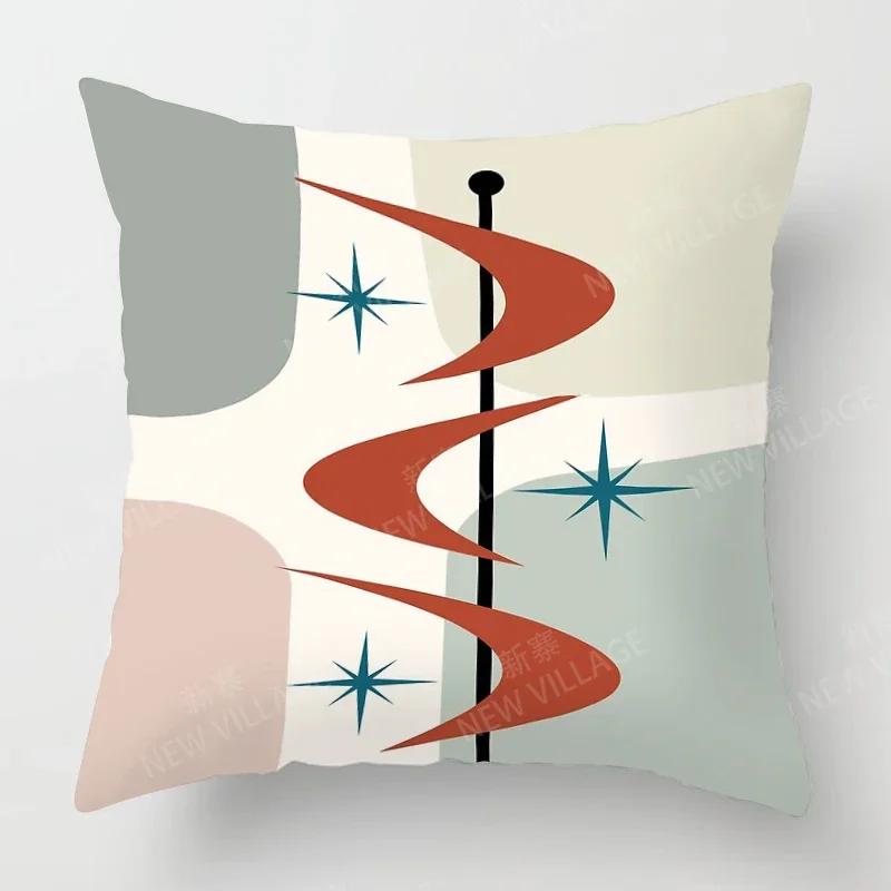 Nordic Fall Home Decor Autumn Throw Pillow Case Sofa Cushion Cover Modern 45x45cm 45*45 50x50 60x60cm 40*40 40x40 Geometry 60*60