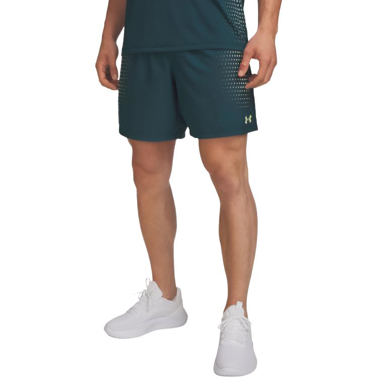 Under Armour Logo Mid-Rise Elastic Waist Three-Quarter Sports Shorts Men shorts 6009832-919 XL