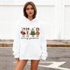 Unisex Christmas Pattern Hoodie 2025: Printed Sweatshirt for Couples