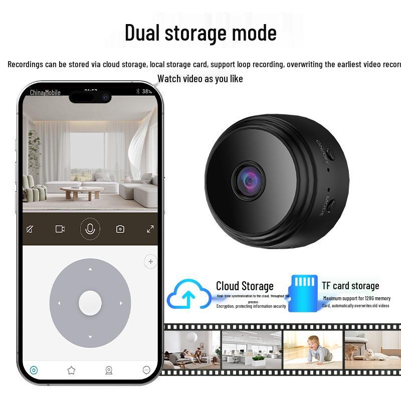 A9 Wireless HD Night Vision Home Security Camera with Magnetic Mount