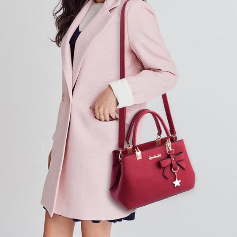 Large Capacity Women Shoulder Bag Bowknot Crossbody Handbags