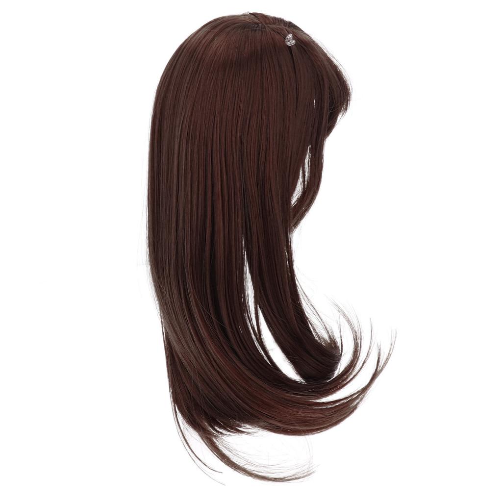 8in to 9in Doll Hair Wig High Temperature Fiber Mesh Long Curly Doll Hair Replacement for 13 Doll