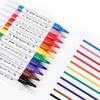 12/24/36/48colors Dual Tip Acrylic Markers,Dual Sided Paint Pens Waterbased for Rock Painting,Wood,Canvas,Glass,Ceramic Surfaces