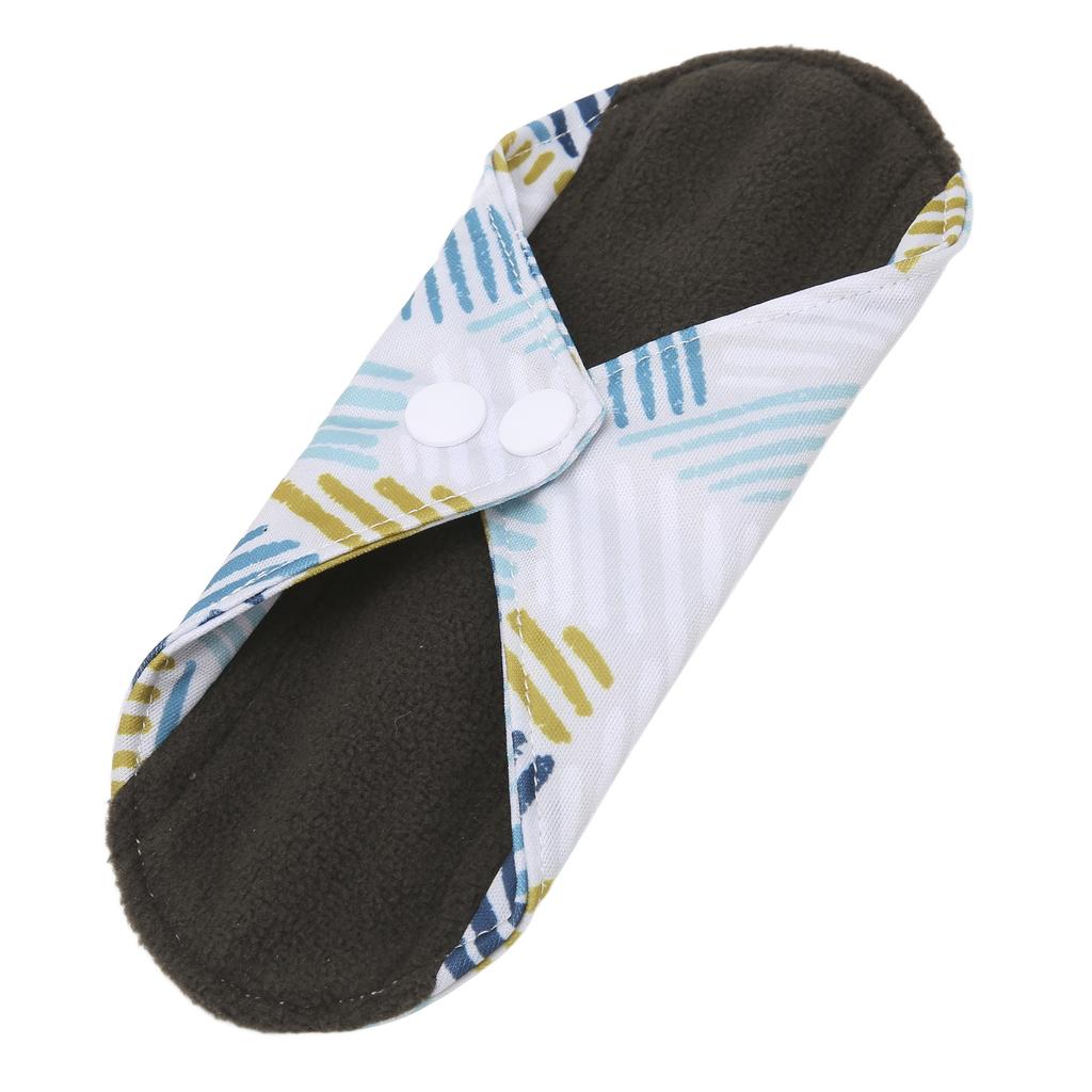 Reusable Menstrual Pads Washable Bamboo Charcoal Cloth Leakproof Feminine Sanitary Pads Pads for