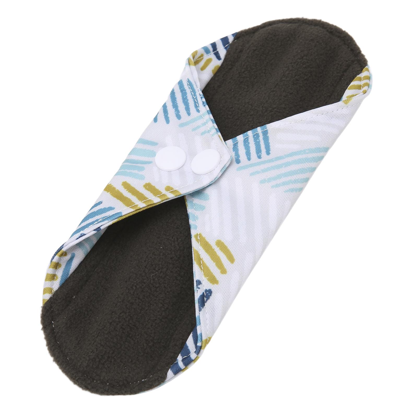 

Многоразовые менструальные прокладки Моющиеся бамбуково-угольные тканевые Непромокаемые женские гигиенические прокладки Прокладки для