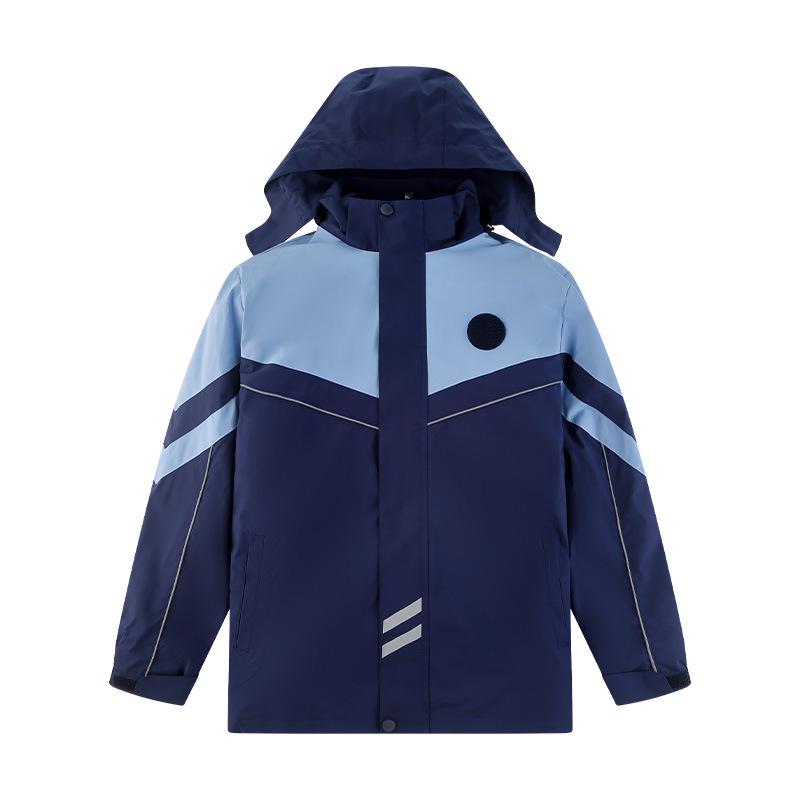 

Комплект ветровки в студенческом стиле из трех предметов для учеников средней и старшей школы - осенне-зимняя форма 180