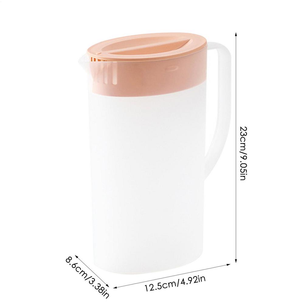 Juice Pitcher for Parties Household Large Lemonade Kettle with Lid Lemonade Container Kettle for Milk V Shaped Cold Kettle