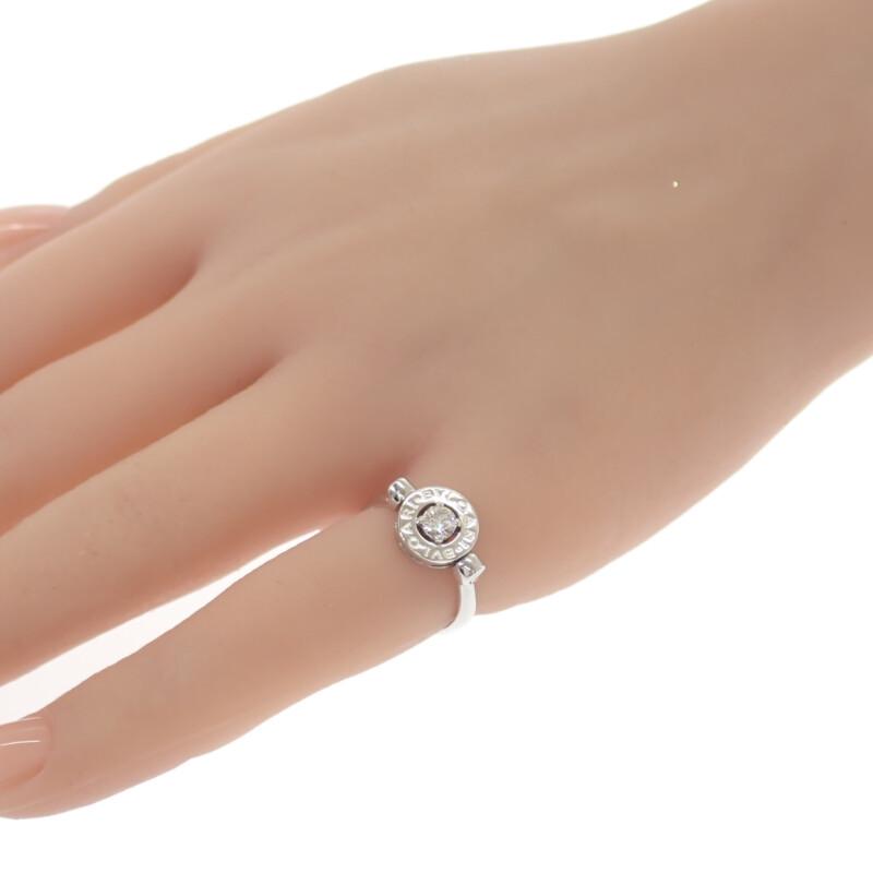 Bvlgari AN856302 #9(JP størrelse) ring K18 hvitt gull/diamant Kvinner