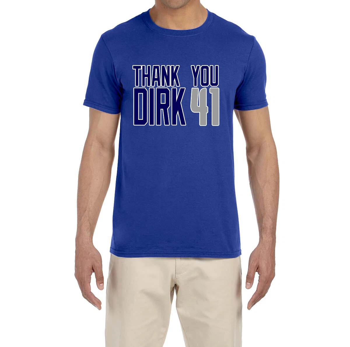 Dallas Mavericks Thank You Dirk Nowitzki T-Shirt S
