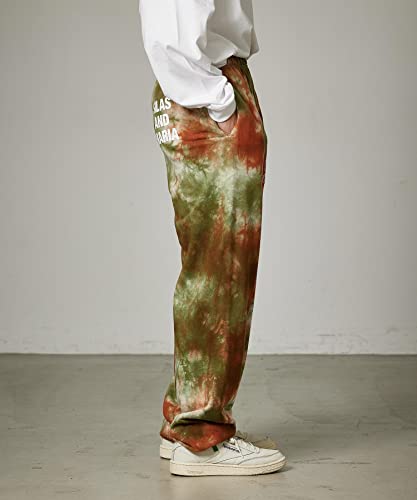Cyrus Tie Dye Sweat Pants, Men's, Olive, Size L