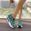 Large size sports shoes for women's spring and autumn new printed one-pedal casual shoes for women
