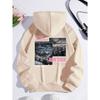 New York Dream City Printed Hoodies Casual Fashion Women Pullover Warm Pocket Sweatshirt Oversize Street Clothes