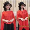 Summer Fashion Solid Color Sun Protection Silk Scarf Shawl for Women