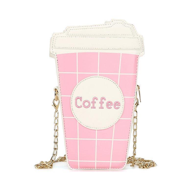 

Сумка Смешная Индивидуальная Сумка Кофейная Чашка Модная Европейская Американская Стиль Косая Сумка Span Милая Женская Сумка Маленькая Сумка розовый