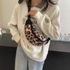 Fashion Leopard Print Camouflage Breast Bag Messenger Bag Women's Dumpling Bag Couple Fanny Bag Men's High-end Shoulder Bag