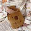 1000ML Cartoon Capybara Warm Bag PVC Thick Hot Water Bag Plush Warm Water Warm Hand Treasure Winter Gift Girls