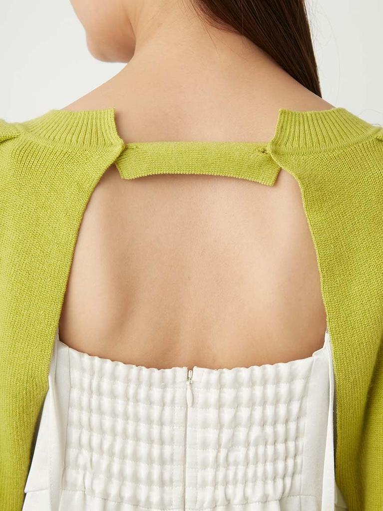 FRAY I.D. Women's 2-Way Short Knit Top, FWNT244230, Lime