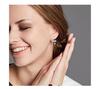 Kenjie S925 Sterling Silver Women's Front and Back Zircon Earrings - Simple, Versatile Crystal Ear Jewelry