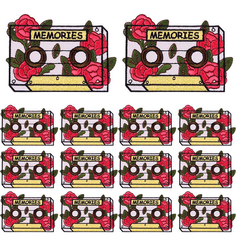 5 szt./Partie Księżyc Motyl Taśma Kwiat Haftowana Naszywka Kreskówkowe Naszywki Na Ubrania DIY Naszywki Do Naprasowywania Na Ubrania Naklejki Do Naszywania