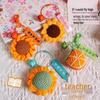 Teacher's Day Sunflower Crochet Keychain (10-Pack)
