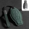 Mercedes Key Case with Alcantara, Compatible with E-Class, S-Class, C-Class, B-Class, GLC, GLB—Full Coverage Protection