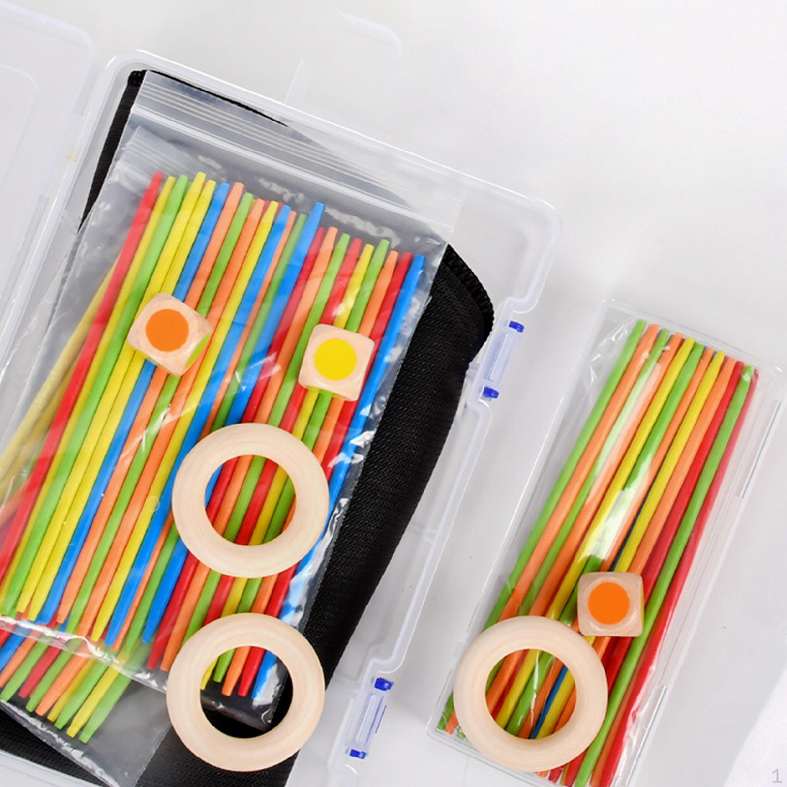 

Wooden Sticks Toy Balance Patience Training Fine Motor Skills Keep It Fun Family Game Educational with 30 Sticks