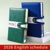 English A5 Agenda Planning Notebook 12 Months Office Work Planner Office Supplies
