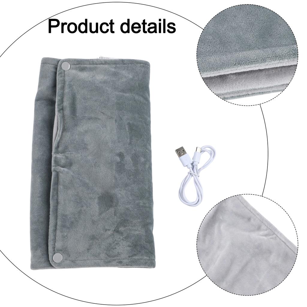 Portable USB Heated Hand Warmer Soft Plush Material for Hands Feet and Body Comfortable Heating Pad for Cold Conditions