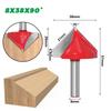 1pc 8mm Shank 60 90 120 150 Degrees V Groove Wood Router Bit Solid Carbide End Mill Woodworking Tools