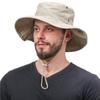 New Men's and Women's Pure Cotton Washed Bucket Hat Men's Outdoor Sun Hat Mountaineering Sun Hat Casual Hiking Fishing Hat