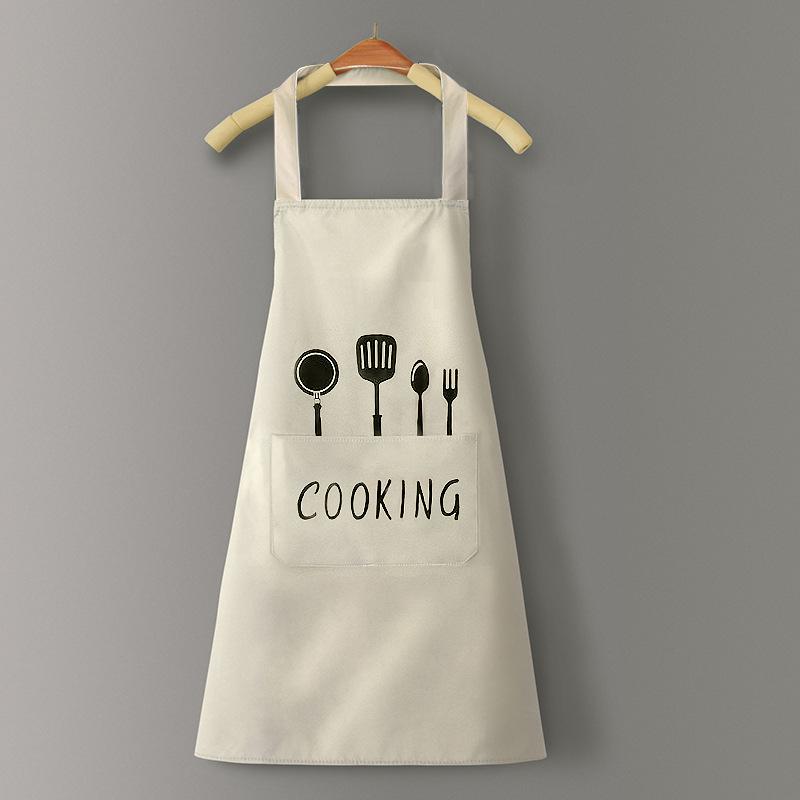 Vodotěsná roztomilá zástěra na vaření v japonském stylu – stíratelná a odolná vůči oleji pro ženy