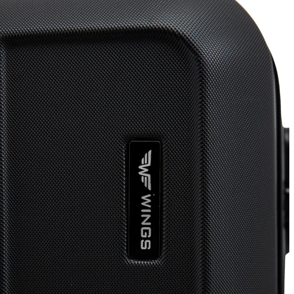 Set of 3 Wings Harrier Black Suitcases