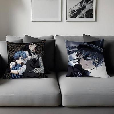 B-Black Butler povlak na polštář do ložnice, pokoje a obývacího pokoje, dekorativní potah na polštář na pohovku