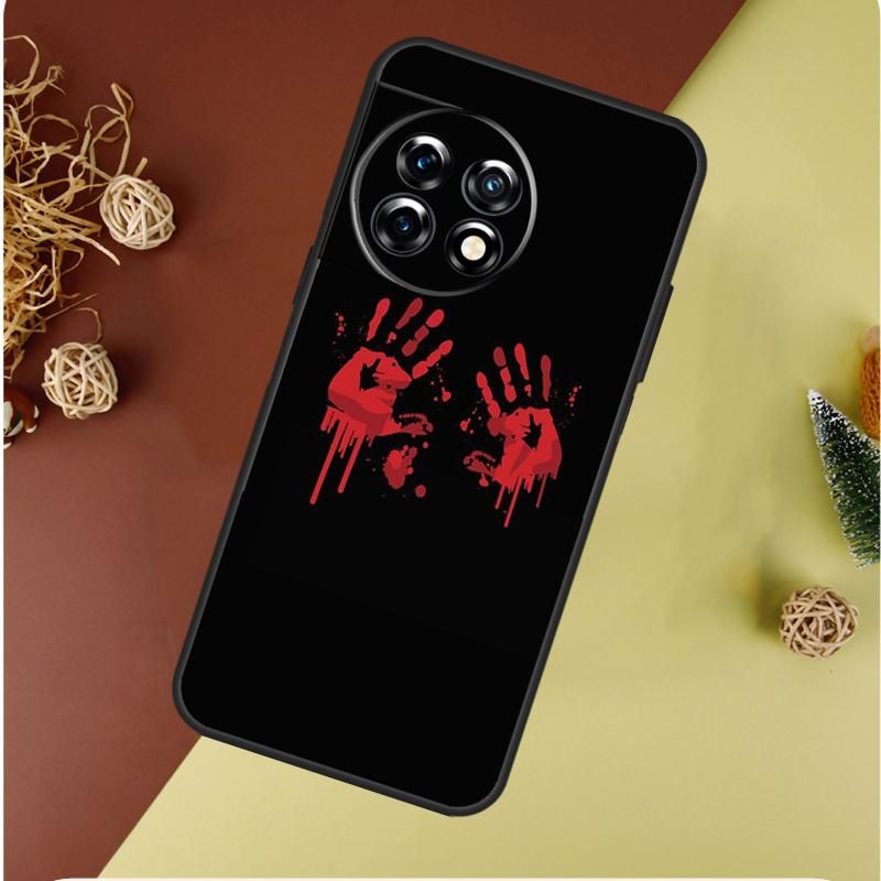 Bloody Hand For OnePlus 13 13R 12 12R 11 9 10 Pro 8T 9RT 10T 10R Nord 4 CE 2 3 Lite N20 N30 Phone Case
