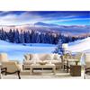 Snow Scene Photo Wallpaper Modern Wall Murals Bedroom Living Room Wallpaper Wall Stickers