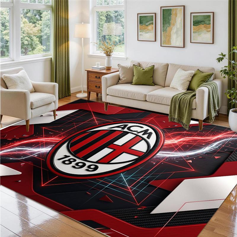 AC Milan Design Crystal Velvet Rug Soft Decorative Mat for Bedroom Entrance