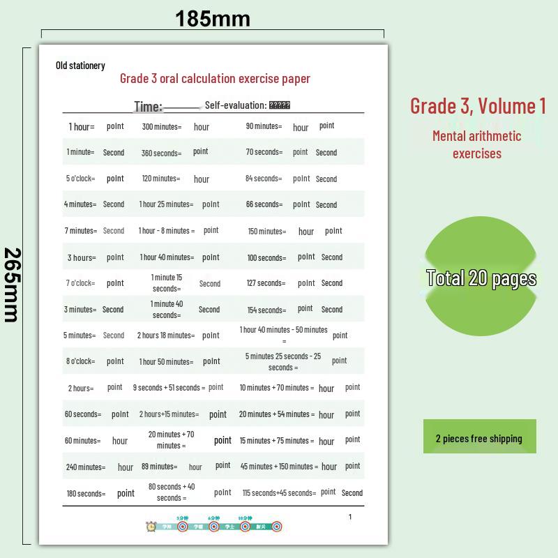 Libro di Esercizi Mentali di Matematica per la Prima Elementare: 30 Domande Giornaliere, Addizione e Sottrazione entro il 20.