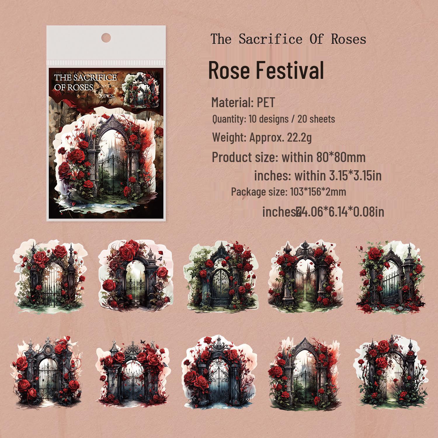 

Gu Gu Forest Mist Legend Готический Замок Наклейки для Журнала – Ретро Коллажный Набор