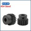 1Pcs 1Mod Spur Gear 4-12mm Bore 45# Steel 1M 10/12/15/18/20/24/25/30/35/40/45/50/55/60 Tooth Pinion Motor Convex Gear