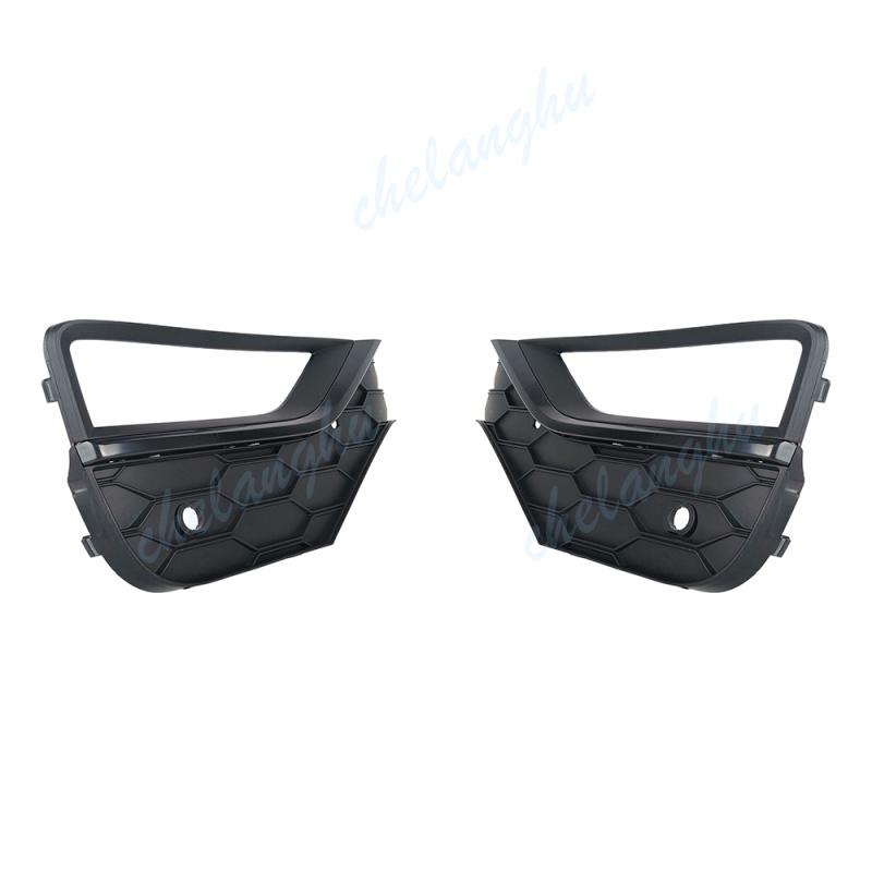 Front Bumper Fog Lamp Frame For VW Amarok 2017 Fog Light Cover Grille Black Car Accessories 2H6898489A 2H6898490A