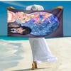 1pc Wednesday (7) Beach Towel, Comfortable and Thick, and Swimming/Bath/Picnic/Camping Towel, Suitable for Seaside Beaches